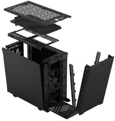 Корпус Fractal Design Define 7 Nano Black Solid, черный, Mini-ITX, Без БП (FD-C-DEF7N-01)