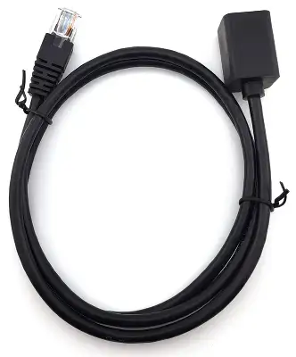 Патч-корд Buro BU-C5EXTND-2M-B UTP cat.5E 2м черный RJ-45 (m)-RJ-45 (f)