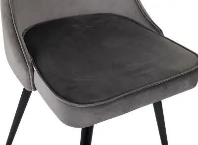 Стул для дома Бюрократ CH-K4_SP с повор.мех. т.серый Holland 18 металл черный на ножках (CH-K4_1/SP/HL18)