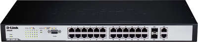 Коммутатор D-Link DES-3200-26/С1А управляемый 2 уровня с 24 портами 10/100BASE-T + 2 комбо-портами 1000Base-T/
