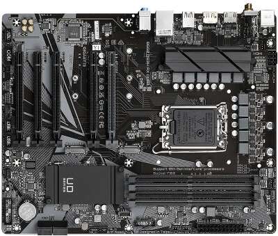 Материнская плата Gigabyte B660 DS3H AX DDR4, Socket 1700, Intel®B660, 4xDDR4-3200, HDMI+DP, 5xPCI-Ex16, 4xSATA3(RAID 0/1/5/10), 2xM.2, 8Ch Audio, GLan, WiFi, (4+4)xUSB2.0, (1+2)xUSB3.2, (1+1)xUSB3.2 Type-C™, 1xPS/2, ATX, RTL (833381)