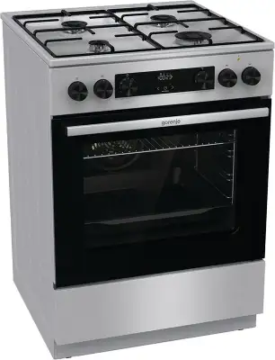 Плита Комбинированная Gorenje GKS6C70XJ нержавеющая сталь (без крышки) реш.сталь