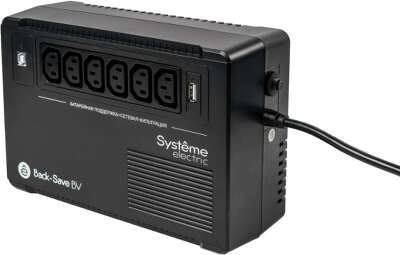ИБП Back-Save BV Systeme Electric 800 ВА AVR 6 С13 230 В 1 USB-A [BVSE800I]
