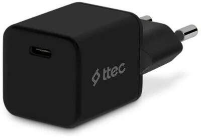Сетевое зарядное устройство TTEC SmartCharger Pro 20W PD USB-C Travel Charger. Цвет: черный