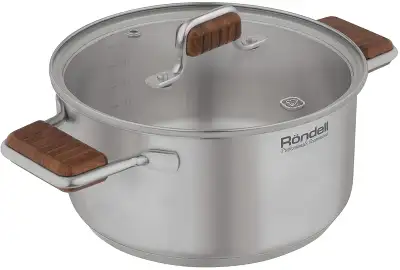 Кастрюля Rondell Fjord RDS-1791 3.2л. d=20см (с крышкой) стальной
