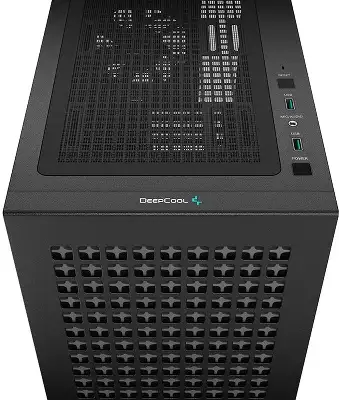 Корпус Deepcool CH370 черный без БП mATX 7x120mm 4x140mm 2xUSB3.0 audio bott PSU