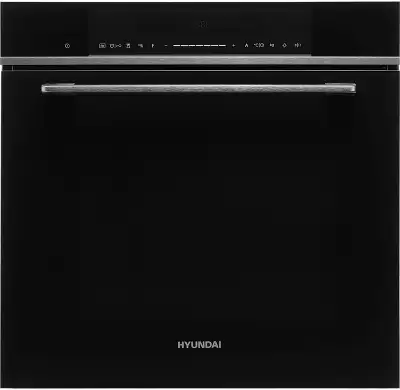Духовой шкаф Электрический Hyundai HMEO 6780 DX черное стекло/серебристый