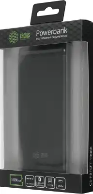 Мобильный аккумулятор Cactus CS-PBFSFT-10000 10000mAh 10.5W 2.1A 2xUSB-A черный