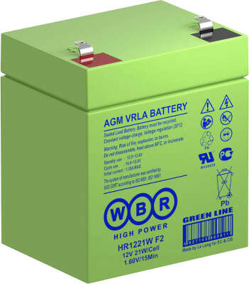 Батарея аккумуляторная для ИБП WBR HR1221W F2 12V 5 Ah