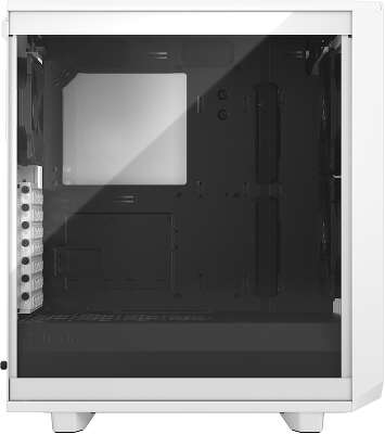 Корпус Fractal Design Meshify 2 Compact Clear Tempered Glass, белый, ATX, Без БП (FD-C-MES2C-05)