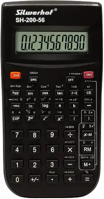 Калькулятор научный Silwerhof SH-200-56 черный 10-разр.