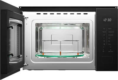 Встраиваемая микроволновая печь Kuppersberg/ Встраиваемая микроволновая печь Kuppersberg, ВхШхГ 389х595х379, объем 25 л, мощность 900 Вт, 5 уровней мощности, гриль, 8 автоматических программ, размораживание, сенсорное управление, цвет черный