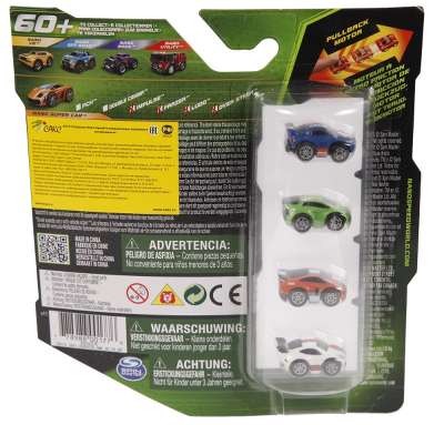 SPIN MASTER 90101 Nano Speed, 4 машинки в ассортименте