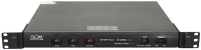 Источник бесперебойного питания Powercom King Pro RM, Line-Interactive, 1000VA/800W, Rack mount 1U, 5*IEC320-C13 (1 surge & 4 batt), USB, LCD, black (1152593)