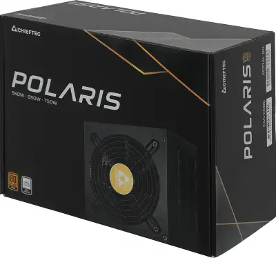 Блок питания Chieftec ATX 750W Polaris PPS-750FC 80+ gold 24pin APFC 120mm fan 8xSATA Cab Manag RTL