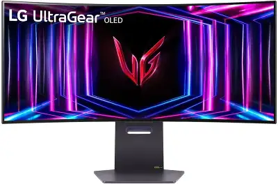 Монитор LG 34" UltraWide 34GS95QE-B черный OLED LED 21:9 HDMI M/M матовая HAS Piv 275cd 178гр/178гр 3440x1440 240Hz G-Sync FreeSync Premium Pro DP WQ USB 9.3кг