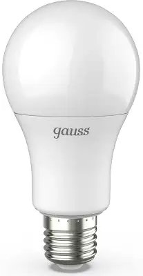 Лампа светодиодная Gauss A60 12Вт цок.:E27 груша 220B св.свеч.бел.теп. A60 (упак.:1шт) (102502112)