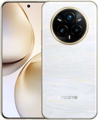 Смартфон Realme RMX5051 14 Pro+ 512Gb 12Gb жемчужный белый моноблок 3G 4G 2Sim 6.83" 1272x2800 Android 14 50Mpix 802.11 a/b/g/n/ac/ax NFC GPS GSM900/1800 GSM1900 Protect