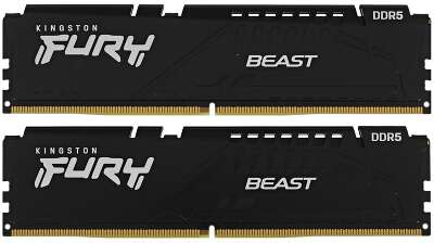 Kingston DRAM 16GB 5200MT/s DDR5 CL40 DIMM (Kit of 2) FURY Beast Black [KF552C40BBK2-16]