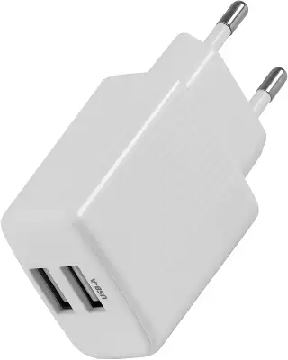 Сетевое зар./устр. Buro BUWE1 10.5W 2.1A 2xUSB универсальное белый (BUWE10S200WH)