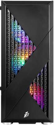 1STPLAYER Корпус FIREROSE F3-A Black / ATX, TG / 4x120mm LED fans inc. / F3-A-BK-4F1