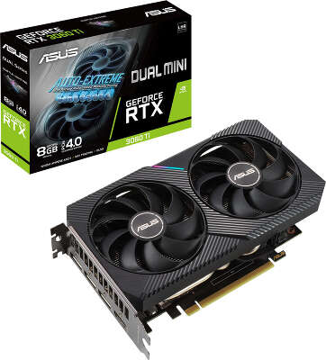 Видеокарта ASUS NVIDIA nVidia GeForce RTX 3060Ti Dual 8Gb DDR6 PCI-E HDMI, 3DP LHR