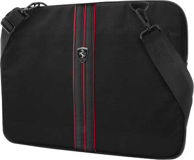 Сумка Ferrari для ноутбуков 15" Urban Sleeve Nylon/PU Carbon, Black [FEURCSS15BK]
