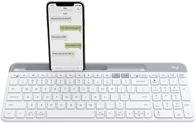 Клавиатура беспроводная Logitech Slim Wireless Bluetooth Multi-Device Keyboard K580 OFFWHITE (920-010621)