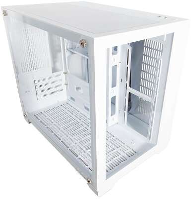 Корпус 1STPLAYER MEGAVIEW MV6, белый, mATX, Без БП (MV6-WH)