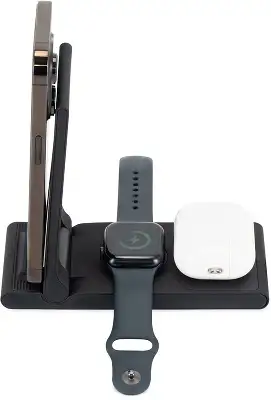Беспроводное зар./устр. Buro CWC-QC5 15W 3A (QI) USB-C универсальное черный (CWC-QC5A15BK)