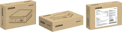 Неттоп Digma Mini Office Cel N4020 (1.1) 4Gb SSD128Gb UHDG 600 CR Windows 11 Pro GbitEth WiFi BT 36W черный (DPCN-4BXW01)