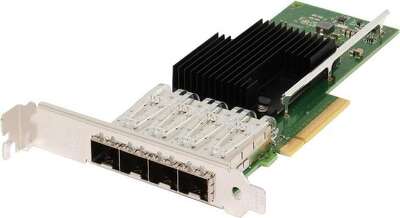 Сетевой адаптер Intel Ethernet Converged Network Adapter X710-DA4, 10Gb Quad Ports SFP+, open optics, transivers not included, LP and FH brackets included (analog X710DA4G2P5, X710DA4FHBLK, EX710DA4G1P5)