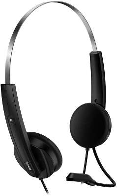 Гарнитура проводная GENIUS HS-220U black (USB, кабель 2,4м) (31710020402)