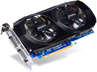 Видеокарта PCI-E NVIDIA GeForce GTX460 1024MB DDR5 Gigabyte [GV-N460OC-1GI]