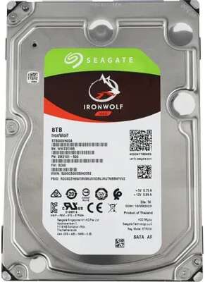 8TB Seagate IronWolf (ST8000VN004) {SATA 6.0Gb/s, 7200 rpm, 256mb buffer, 3.5",для NAS}