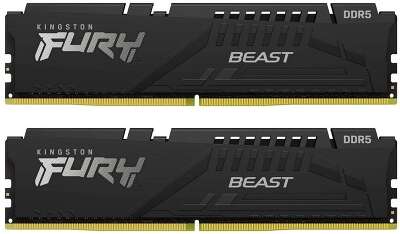Оперативная память 64Gb DDR5 5600MHz Kingston Fury Beast (KF556C40BBK2-64) (2x32Gb KIT)