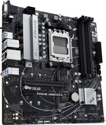 Материнская плата Asus PRIME A620M-A-CSM SocketAM5 AMD A620 4xDDR5 mATX AC`97 8ch(7.1) GbLAN RAID+VGA+HDMI+DP