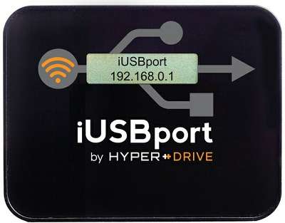 Беспроводной медиацентр HyperDrive iUSBport для iPhone / iPad, черный