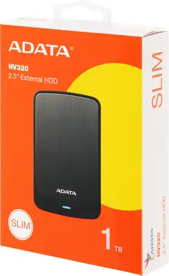 Внешний жесткий диск 1Tb [AHV320-1TU31-CBK] (HDD) ADATA HV320