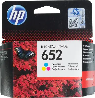 Картридж струйный HP 652 F6V24AE многоцветный (200стр.) для HP DJ IA 1115/2135/3635/4535/3835/4675