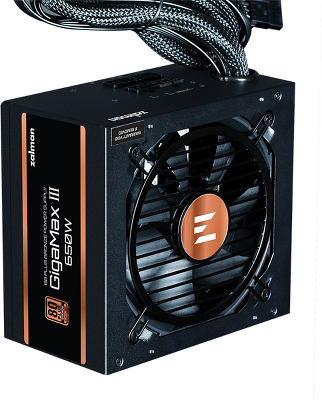 блок питания Zalman ZM850-GV3, 850W, ATX12V v3.0, Gen 5.0, APFC, 12cm Fan, 80+ Bronze, Retail