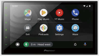 Автомагнитола Pioneer DMH-Z5350BT 2DIN 4x50Вт 6.8" RDS
