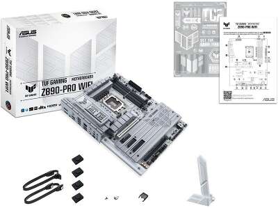 Материнская плата ASUS TUF GAMING Z890-PRO WIFI LGA1851 ATX 4xDDR5 2xPCIEx16 PCIEx4 2xPCIEx1 4xM.2 2xThunderbolt DP HDMI 2.5GLAN Wi-Fi 7