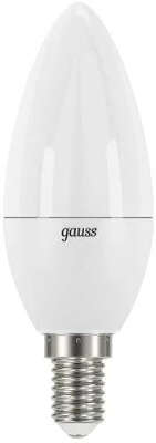 Лампа светодиодная Gauss Elementary 10Вт цок.:E14 свеча 220B 4100K св.свеч.бел.нейт. C37 (упак.:10шт) (33120)