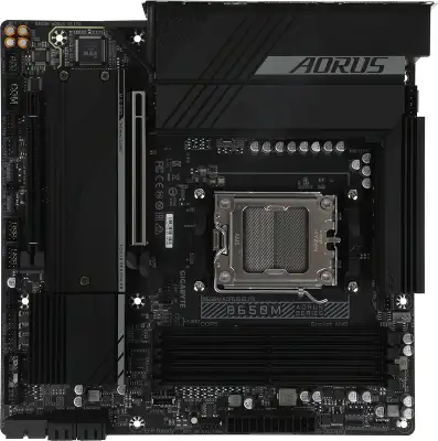 Материнская плата Gigabyte B650M AORUS ELITE Socket AM5 AMD B650 mATX AC`97 8ch(7.1) 2.5Gg RAID+HDMI+DP