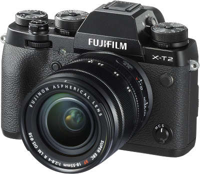 Цифровая фотокамера Fujifilm X-T2 Black kit (18-55 мм f/2.8-4 R LM OIS)