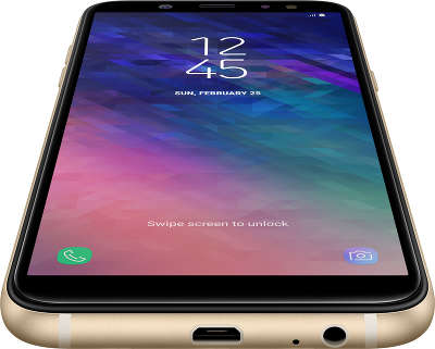 Смартфон Samsung SM-A600F Galaxy A6 2018 Dual Sim LTE, золотой (SM-A600FZDNSER)