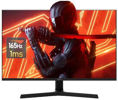 Монитор 27" AIWA MZ270A Black (IPS, 2560x1440, HDMI+HDMI+DP+DP, 1 ms, 178°/178°, 350 cd/m, 1000:1, 165Hz, MM, Pivot, внешн. БП)