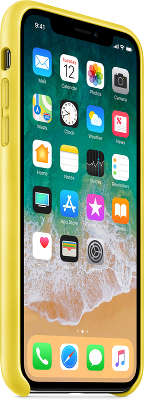 Кожаный чехол для iPhone X Apple Leather Case, Spring Yellow [MRGJ2ZM/A]