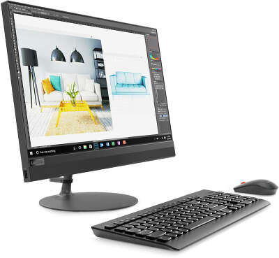 Моноблок Lenovo IdeaCentre 520-22IKU 21.5" FHD i3 7020U/4/128 SSD/Multi/WF/BT/Cam/Kb+Mouse/DOS,черный